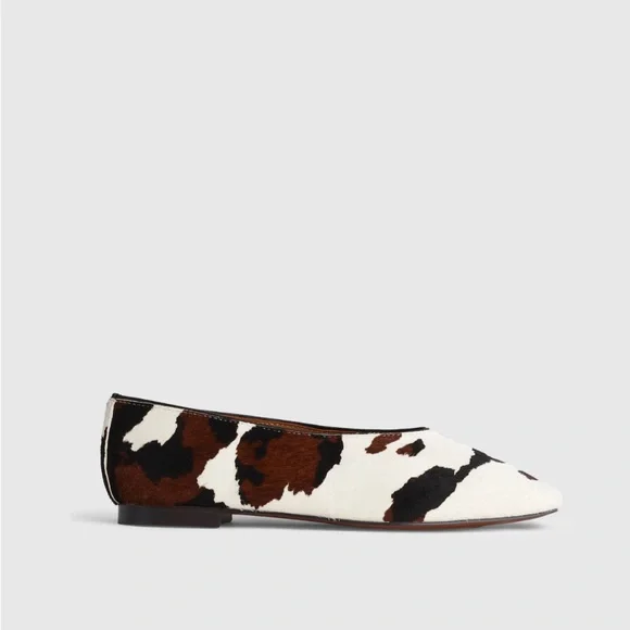 Madewell The Mylie Ballet Flat in Dark Carob Multi Calf Hair NWOB - Picture 12 of 13